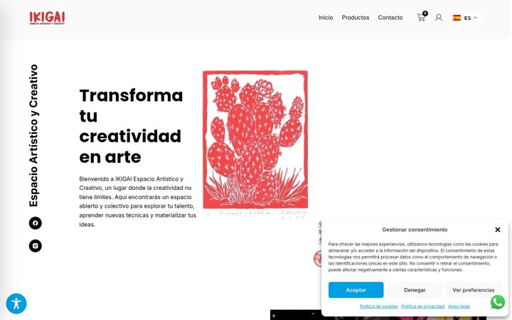 Screenshot of ikigaiespaciocreativo-shop.com