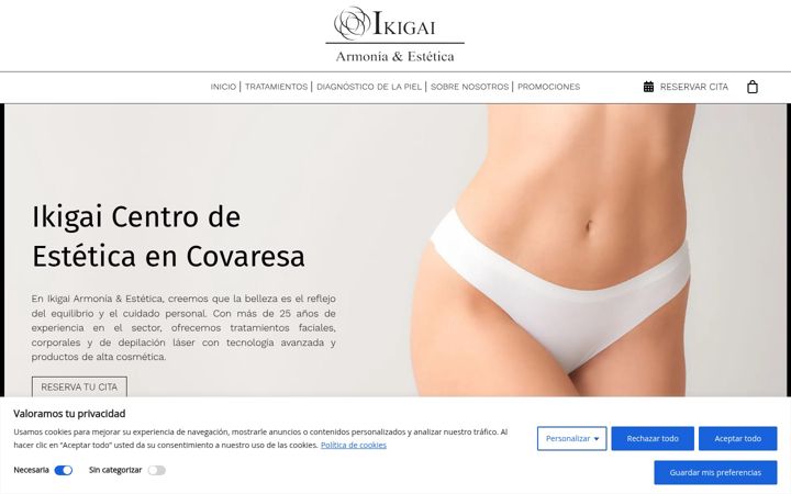 Screenshot of ikigaiestetica.com