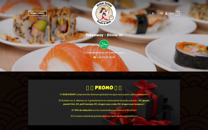 Screenshot of ikigaisushi.be