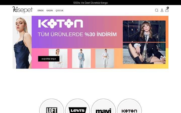 Skjermbilde av ikisepet.com
