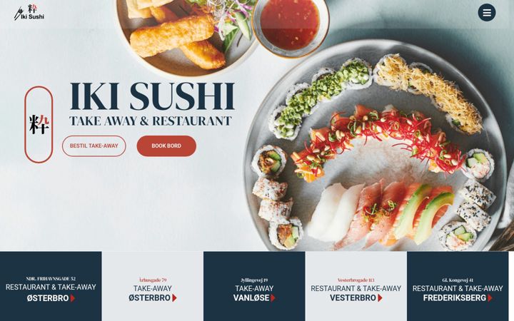 Screenshot of ikisushi.dk