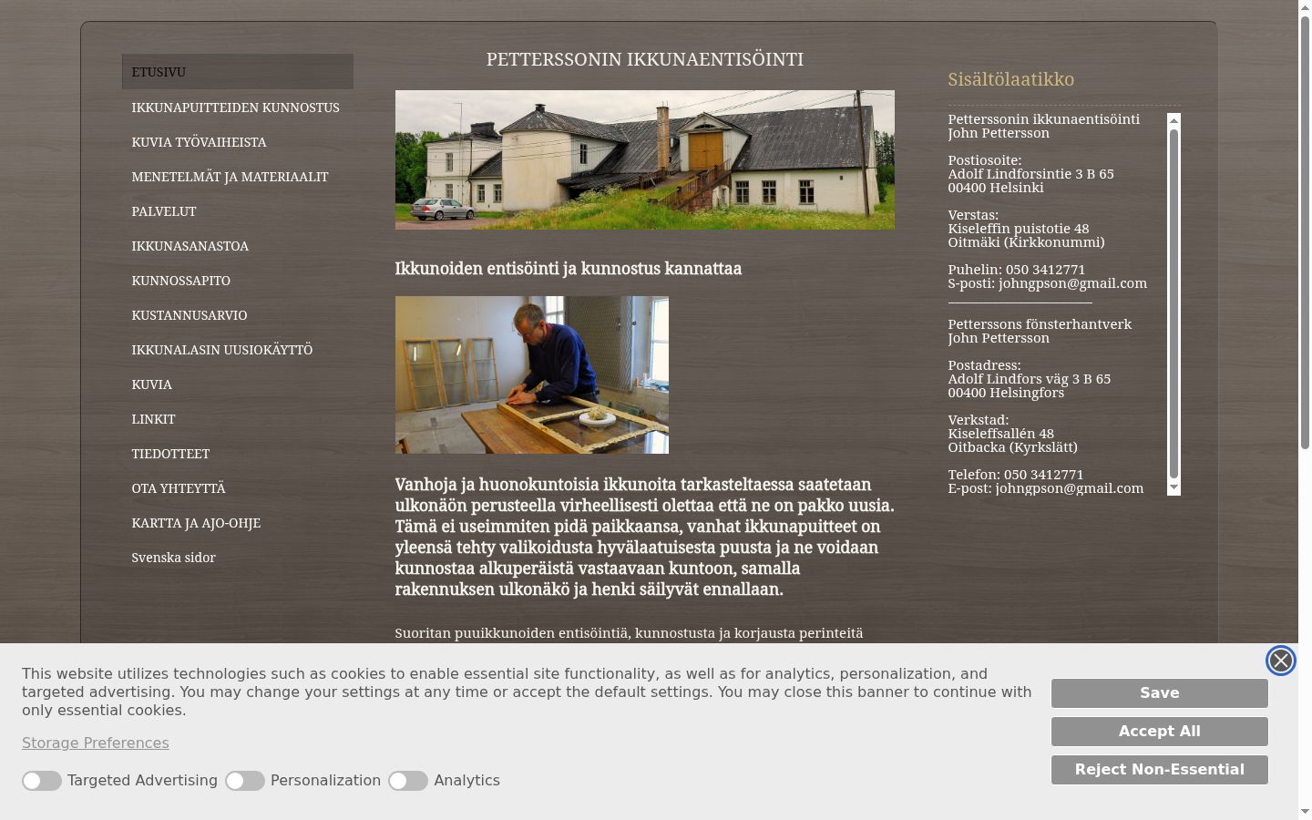 Screenshot des Einwilligungsbanners vor jeglicher Interaktion