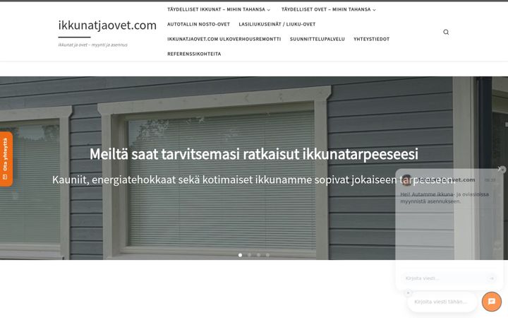 Screenshot of ikkunatjaovet.com