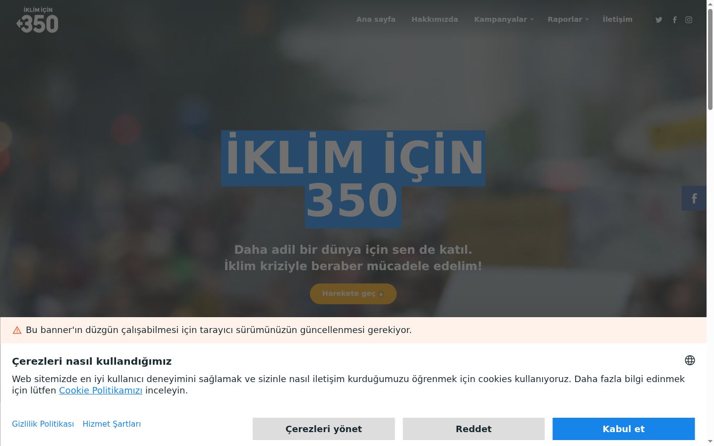 Snímka obrazovky banera súhlasu zobrazeného pred akoukoľvek interakciou