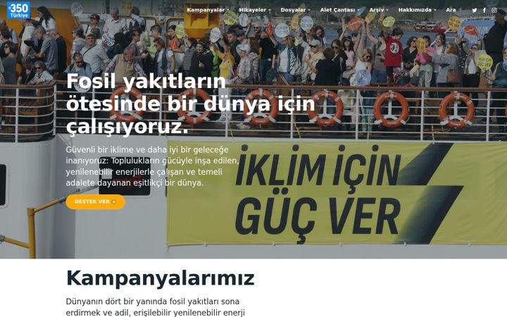Screenshot of iklimicinkentler.org