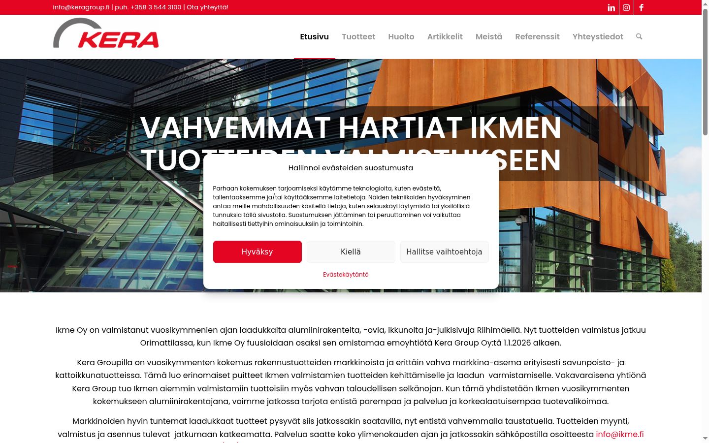 Snímka obrazovky banera súhlasu zobrazeného pred akoukoľvek interakciou
