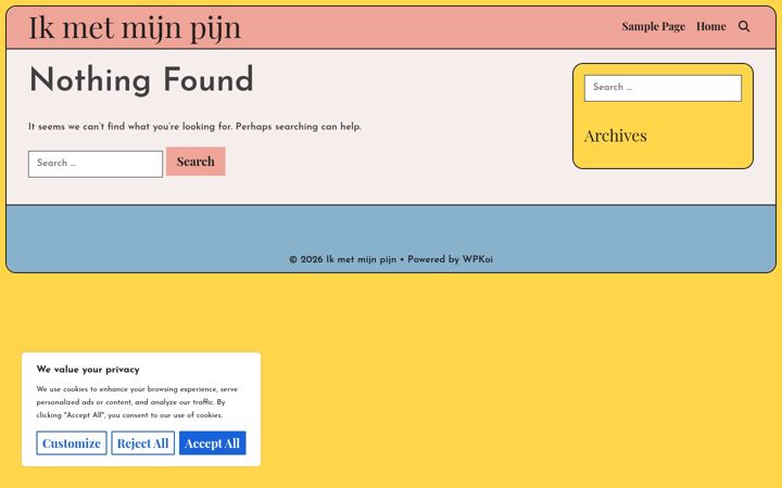 Screenshot of ikmetmijnpijn.nl