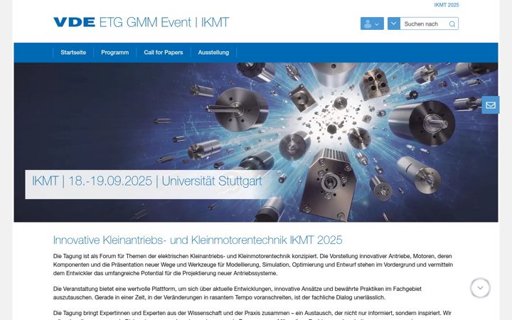 Screenshot of ikmt-tagung.de