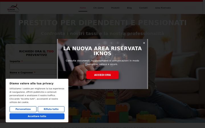 Snímek obrazovky iknosfinanziamenti.com