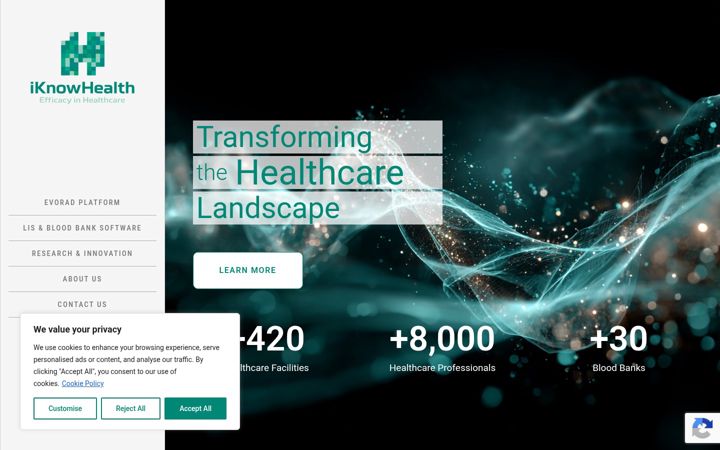 Screenshot of iknowhealth.com
