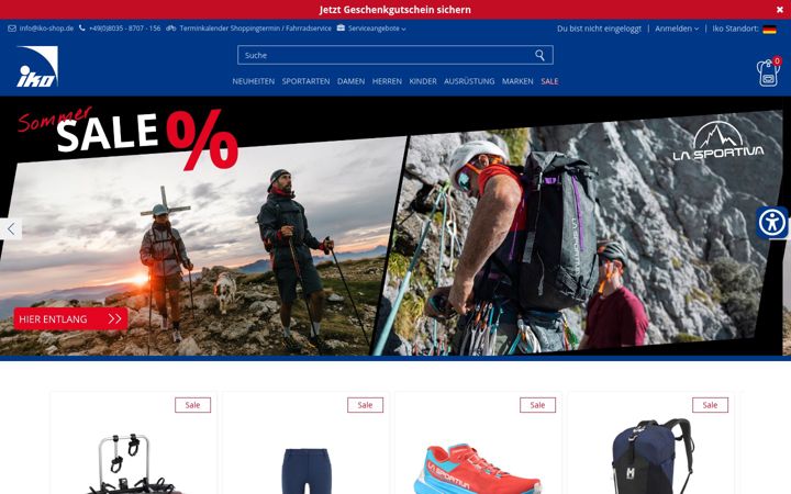 Screenshot of iko-sport.com