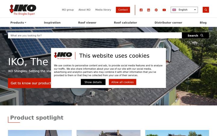 Screenshot of iko.be