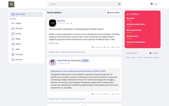 Screenshot of ikofficial.com