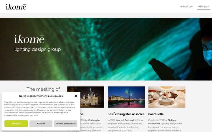 Screenshot of ikome.eu