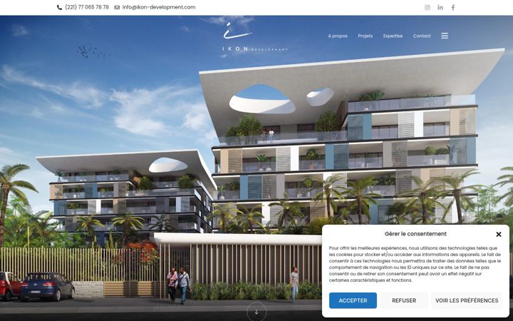 Screenshot of ikon-development.com