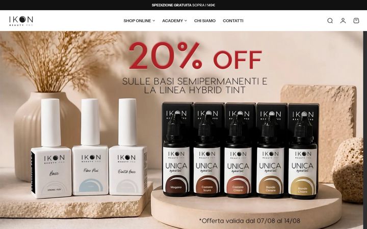Skærmbillede af ikonbeautypro.com