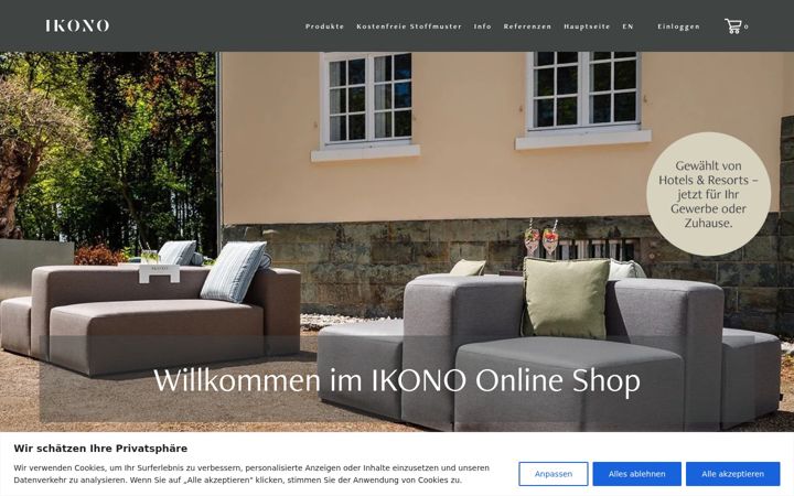 Screenshot of ikono-shop.de