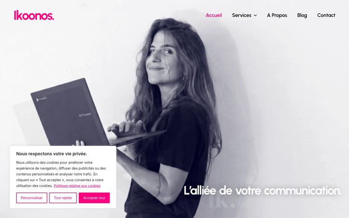 Screenshot of ikoonos.com