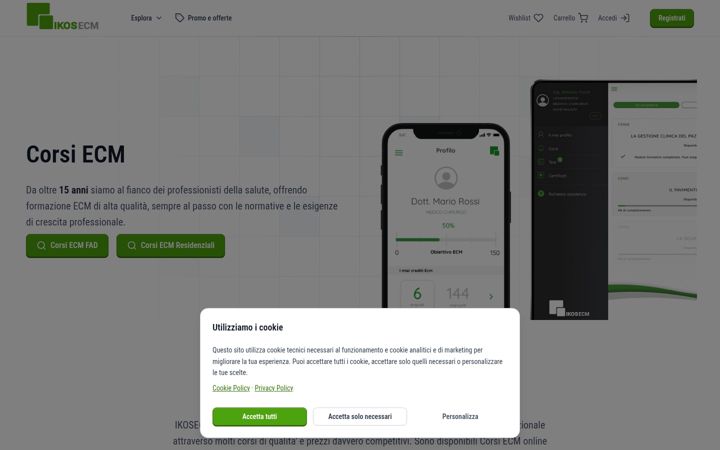Screenshot of ikosfad.it