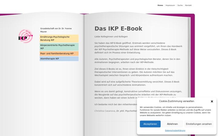 Screenshot of ikp-ebook.ch