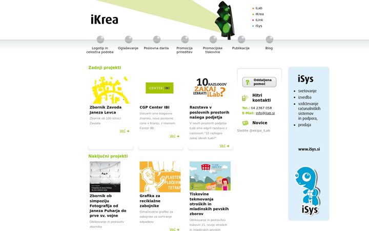 Screenshot von ikrea.si