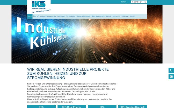 Screenshot of iks-kuehlung.de