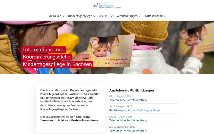 Screenshot of iks-sachsen.de