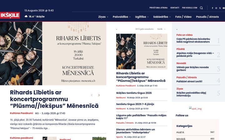 Screenshot of ikskile.com