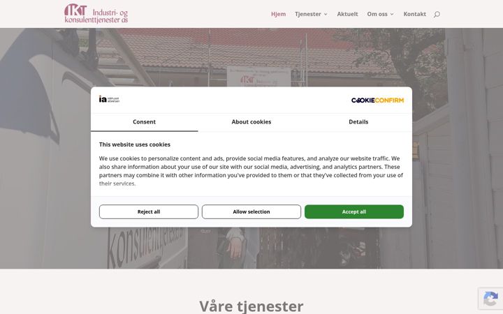 Screenshot of iktas.no