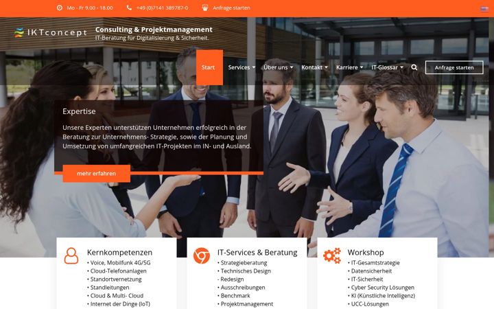 Screenshot of iktconcept.com