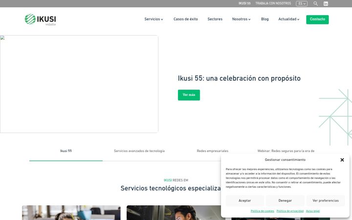 Screenshot of ikusi.com