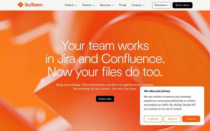 Screenshot of ikuteam.com