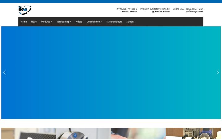 Screenshot of ikw-kunststofftechnik.de