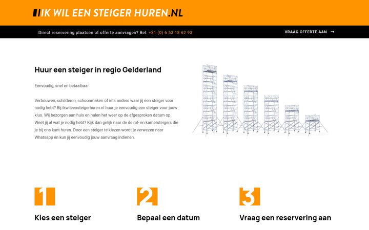 Skærmbillede af ikwileensteigerhuren.nl