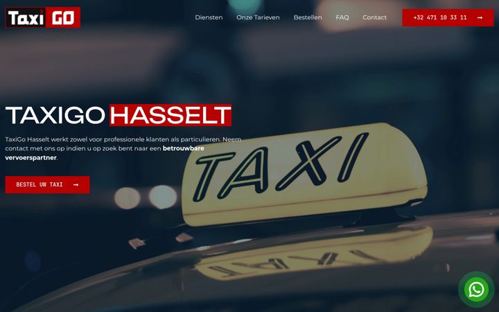 Screenshot of ikwiltaxi.be