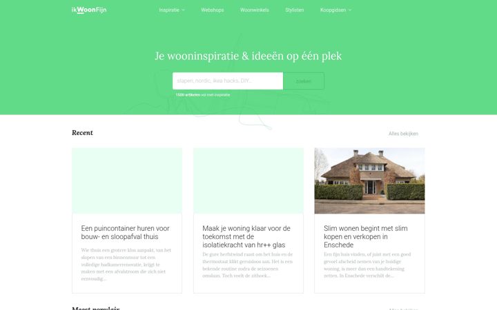 Screenshot of ikwoonfijn.nl