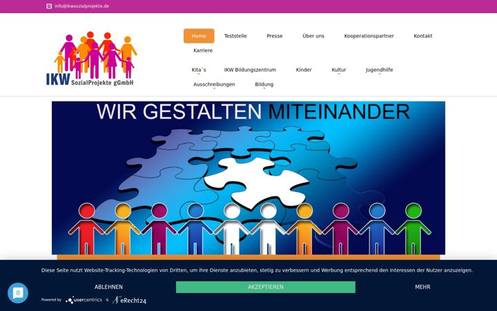 Screenshot of ikwsozialprojekte.de
