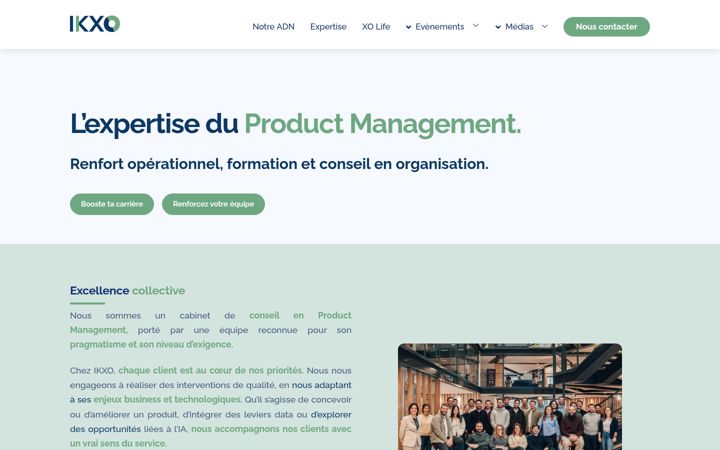 Screenshot of ikxo.fr