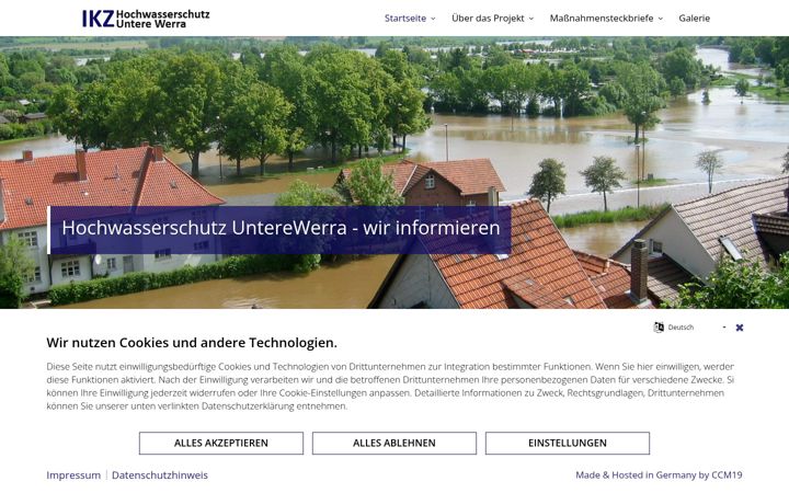 Screenshot of ikz-unterewerra.de