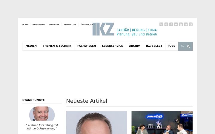 Screenshot of ikz.de