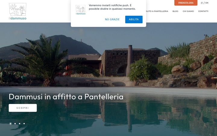 Screenshot of il-dammuso.it