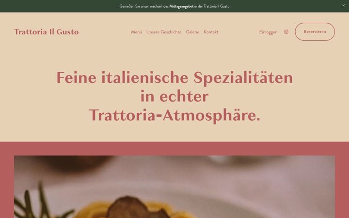 Screenshot of il-gusto-trattoria.de