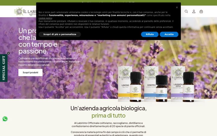 Screenshot of il-labirinto.com