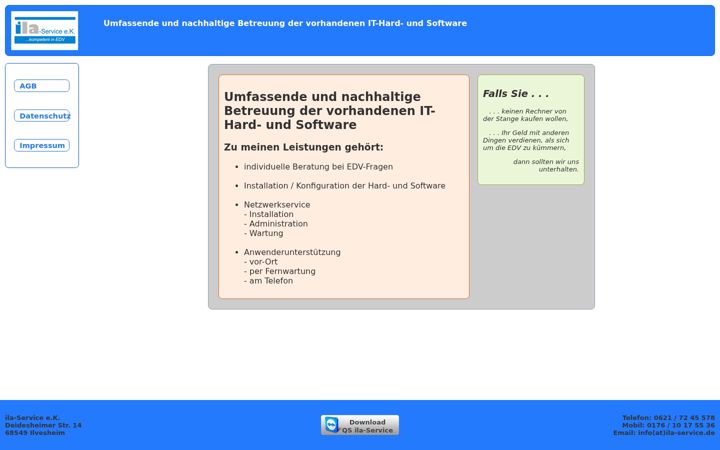 Screenshot of ila-service.de