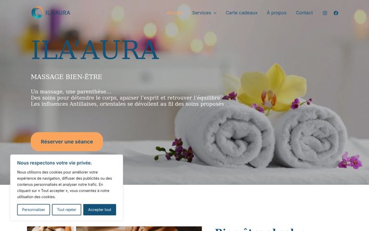 Screenshot of ilaaura-bien-etre.com