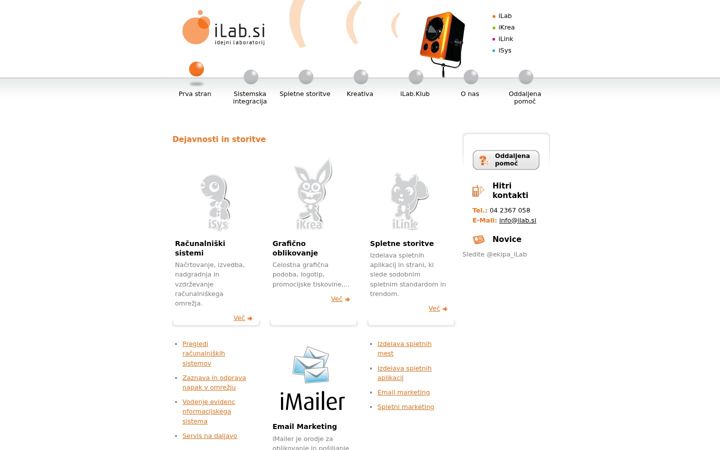 Screenshot von ilab.si