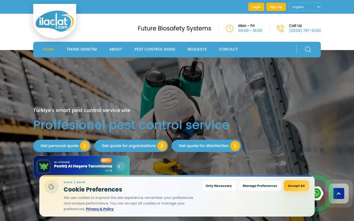 Screenshot of ilaclat.com