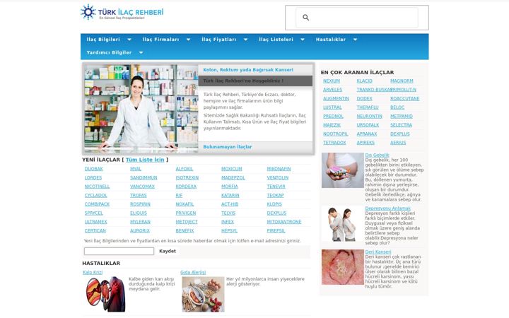 Screenshot of ilacrehberi.com
