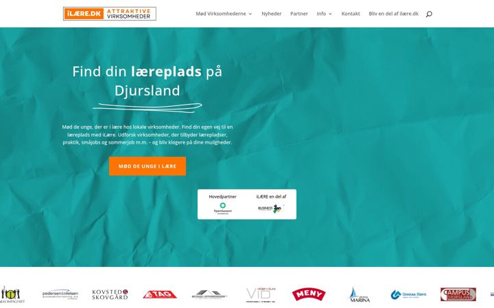 Skärmbild av ilaere.dk