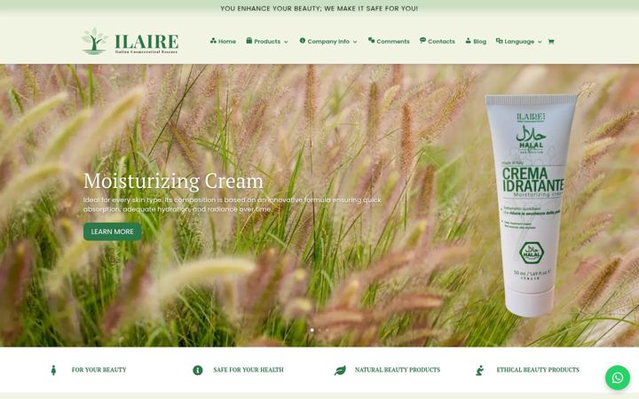 Екранна снимка на ilaire.com